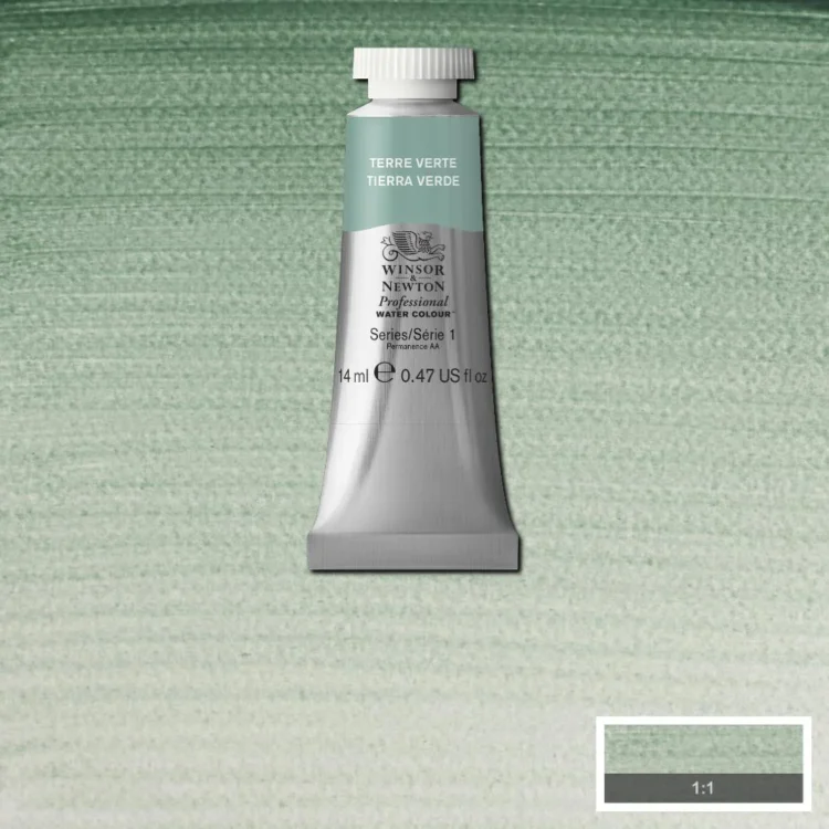 W&N AQUACOLOR PAINT PROFESSIONAL 14 ML. - TERRE VERTE - Imagine 1