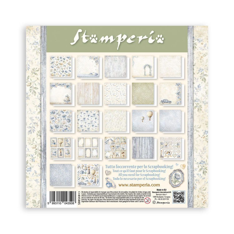 BLOC STAMPERIA TIMELESS 20.3/20.3 CM -SBBSXB13 - Imagine 23
