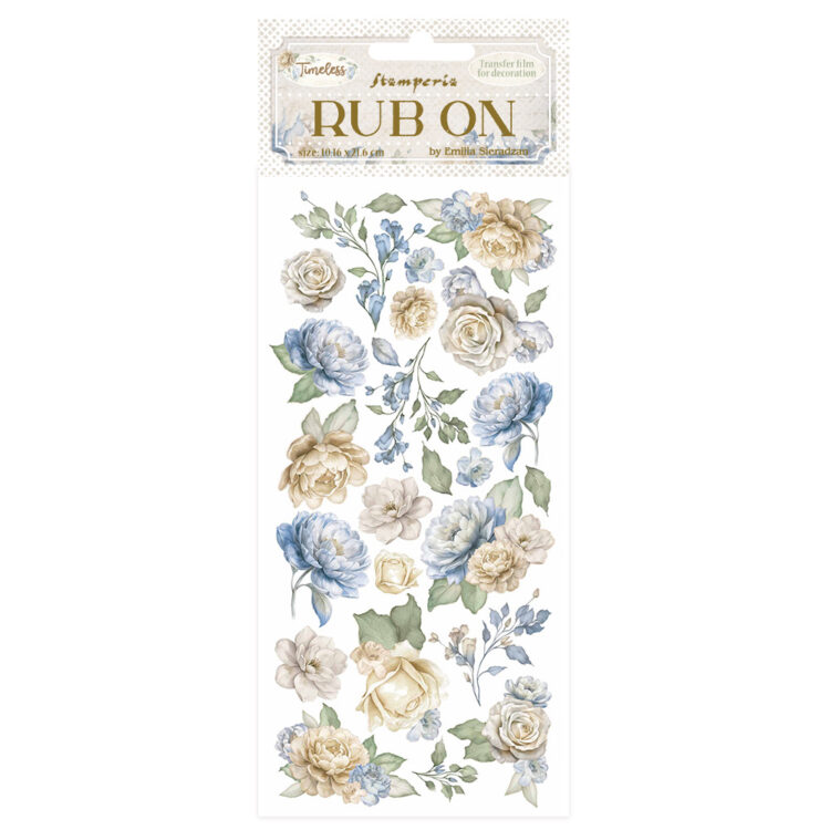 STAMPERIA TIMELESS RUB ON 10.16/21.6CM-DFLRB160 - Imagine 1