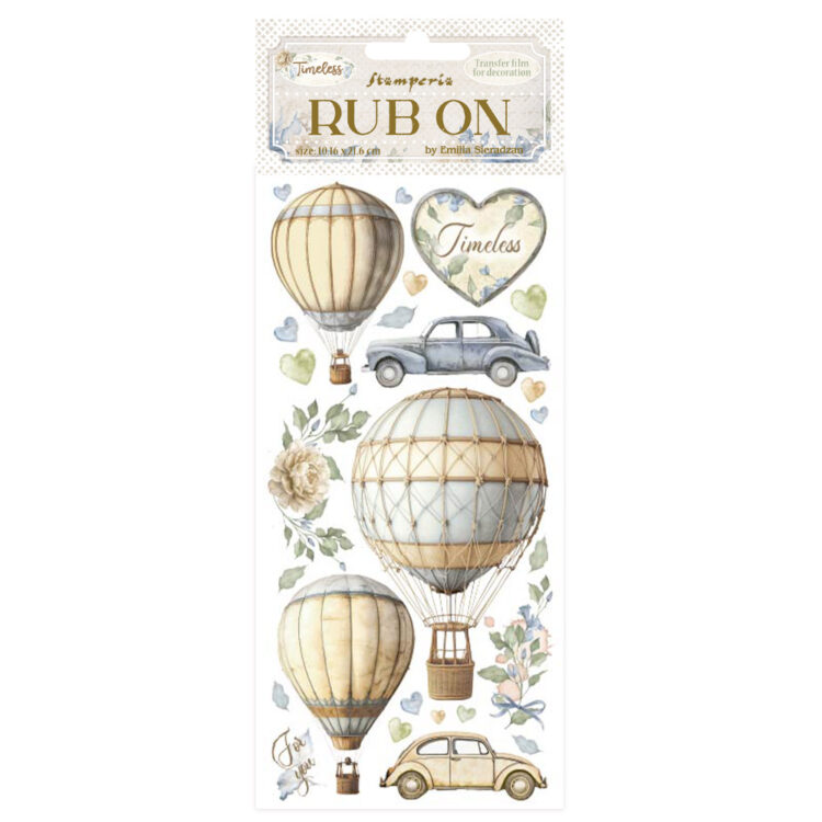 full_DFLRB163_1 STAMPERIA TIMELESS RUB ON 10.16/21.6CM-DFLRB163 - Imagine 1