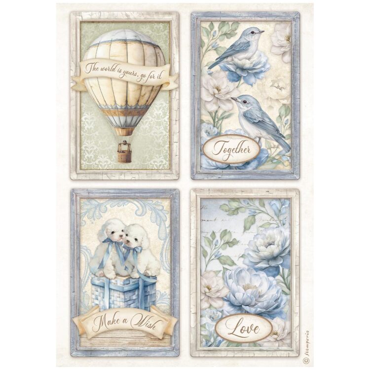 full_DFSA41039_1 HÂRTIE DECOUPAGE ATEMPORALĂ STAMPERIA A4-DFSA41039 - Imagine 1