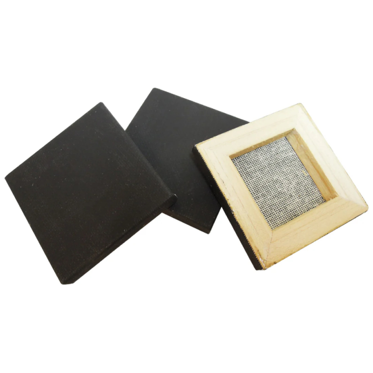 513505 DALER ROWNEY PRIMED CANVAS NEGRU 5 X 5 - Imagine 1
