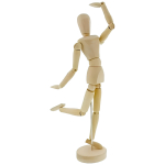 MANECHIN DETAȘABIL DIN LEMN DALER ROWNEY FEMININ H: 30 CM