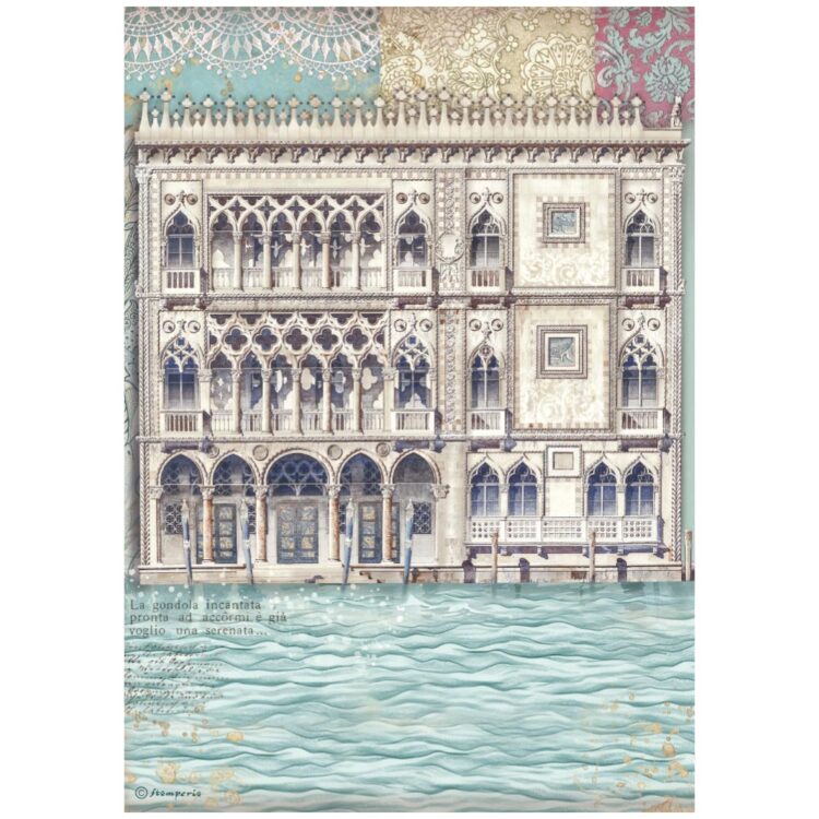 full_DFSA41040_1 HÂRTIE DE DECOUPAGE STAMPERIA VENEȚIA A4-DFSA41040 - Imagine 1