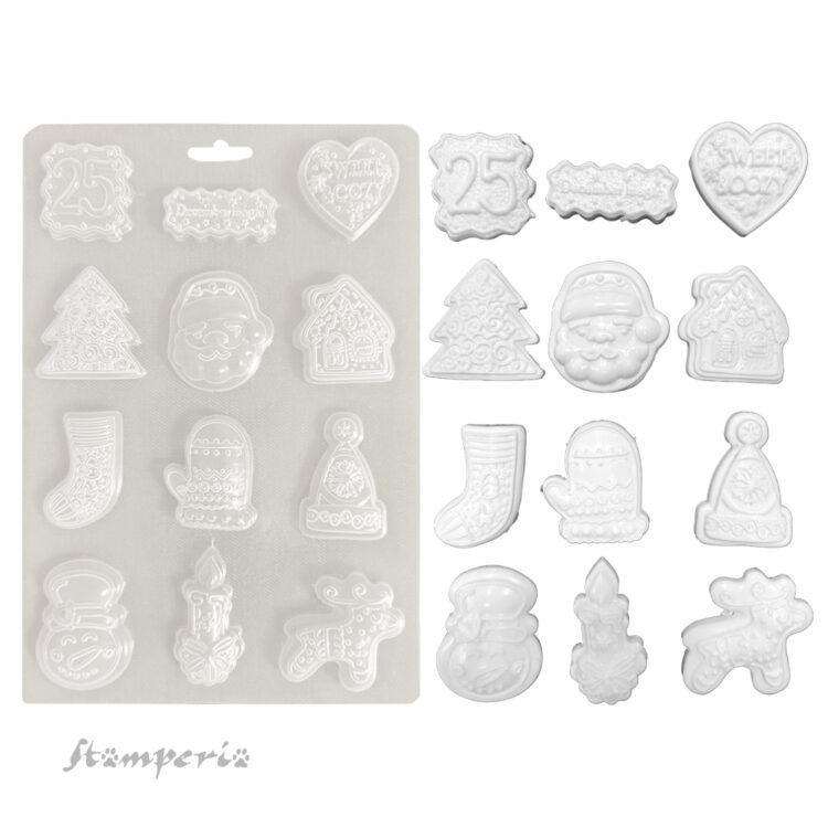 STAMPERIA CANDY CRĂCIUN MOALE MOLD A5 - K3PTA5675 - Imagine 3