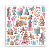 BATON DE CRĂCIUN STAMPERIA CANDY 30.5/30.5 CM - SBBXLB27