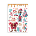 STAMPERIA CANDY CRĂCIUN WASHI PAD 8 COLI A5 - SBW22 - Imagine 2
