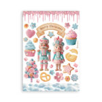 STAMPERIA CANDY CRĂCIUN WASHI PAD 8 COLI A5 - SBW22 - Imagine 4