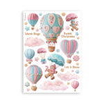 STAMPERIA CANDY CRĂCIUN WASHI PAD 8 COLI A5 - SBW22 - Imagine 6