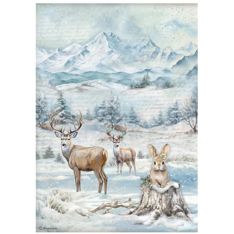 full_DFSA41055_1 STAMPERIA HÂRTIE DE DECOUPAGE CASA BUFNIȚEI A4 - DFSA41055 - Imagine 1