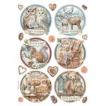 STAMPERIA HÂRTIE DE DECOUPAGE CASA BUFNIȚEI A4 - DFSA41057