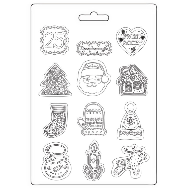 STAMPERIA CANDY CRĂCIUN MOALE MOLD A5 - K3PTA5675 - Imagine 1