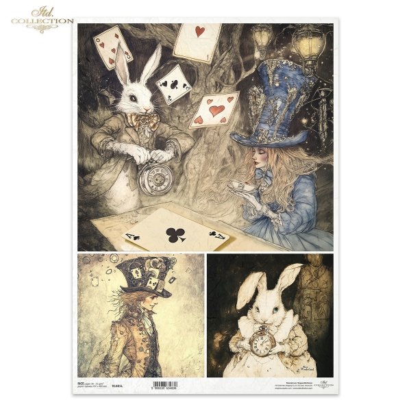 R1481L HÂRTIE DE OREZ DECOUPAGE COLECTIE ITD A3 - R1481L - Imagine 1