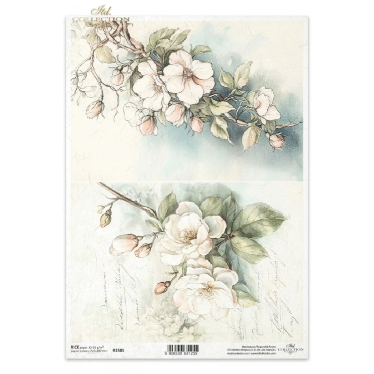 HÂRTIE DE OREZ DECOUPAGE COLECTIE ITD A4 - R2585 - Imagine 1