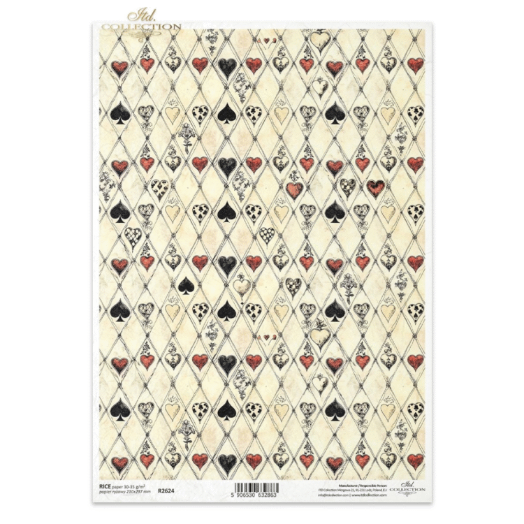 R2624 HÂRTIE DE OREZ DECOUPAGE COLECTIE ITD A4 - R2624 - Imagine 1