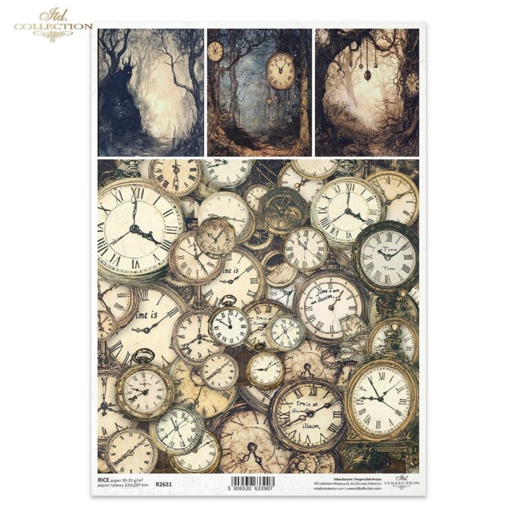 R2631 HÂRTIE DE OREZ DECOUPAGE COLECTIE ITD A4 - R2631 - Imagine 1