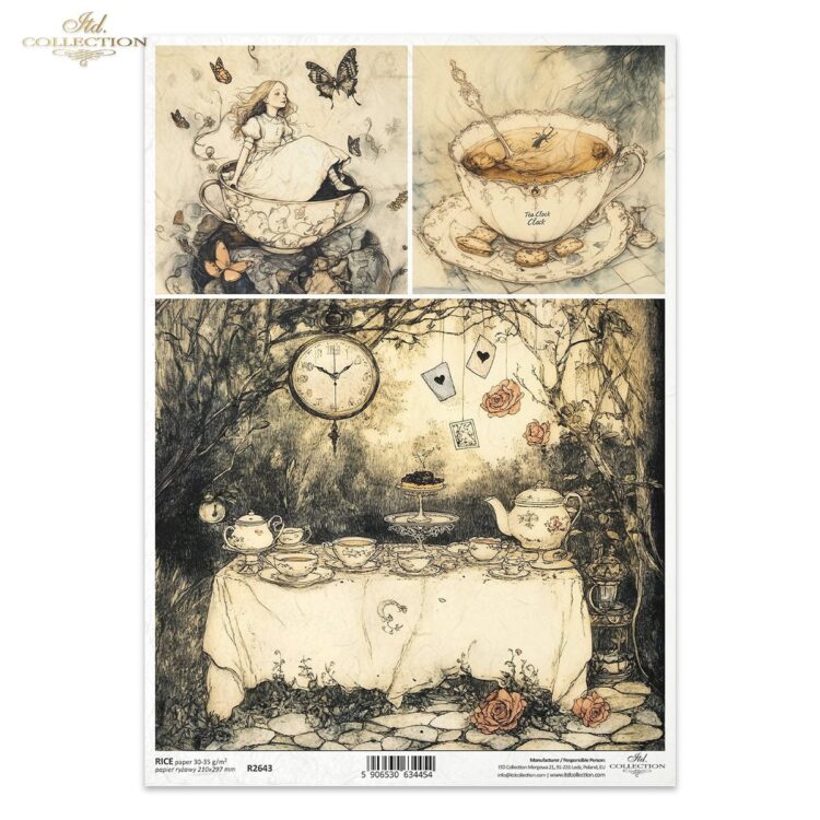 R2643 HÂRTIE DE OREZ DECOUPAGE COLECTIE ITD A4 - R2643 - Imagine 1