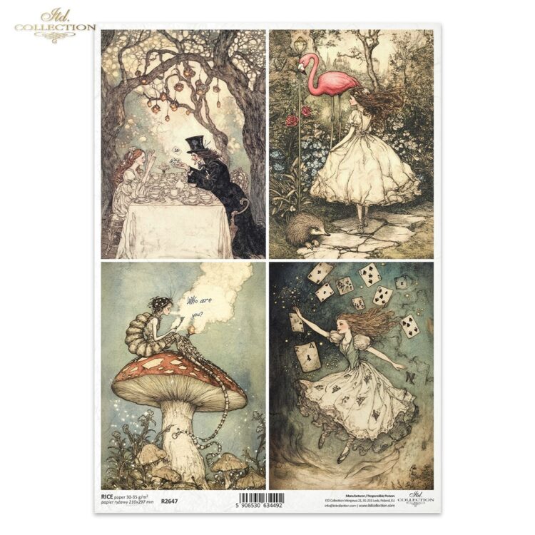 R2647 HÂRTIE DE OREZ DECOUPAGE COLECTIE ITD A4 - R2647 - Imagine 1