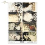 HÂRTIE DE OREZ DECOUPAGE COLECTIE ITD A4 - R2648