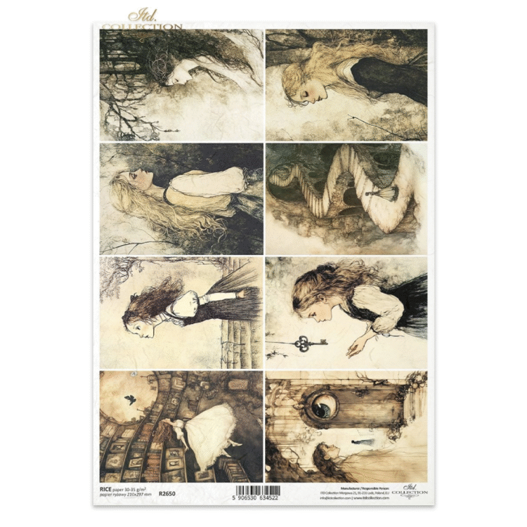 R2650 HÂRTIE DE OREZ DECOUPAGE COLECTIA ITD A4 - R2650 - Imagine 1