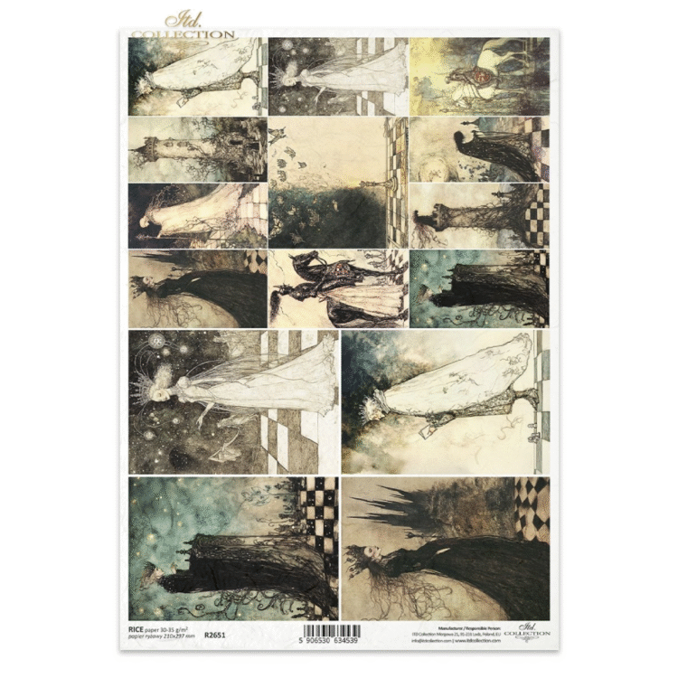 R2651 HÂRTIE DE OREZ DECOUPAGE COLECTIE ITD A4 - R2651 - Imagine 1