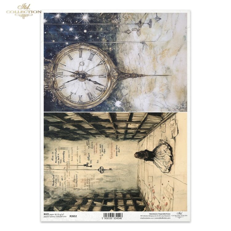 R2652 HÂRTIE DE OREZ DECOUPAGE COLECTIE ITD A4 - R2652 - Imagine 1