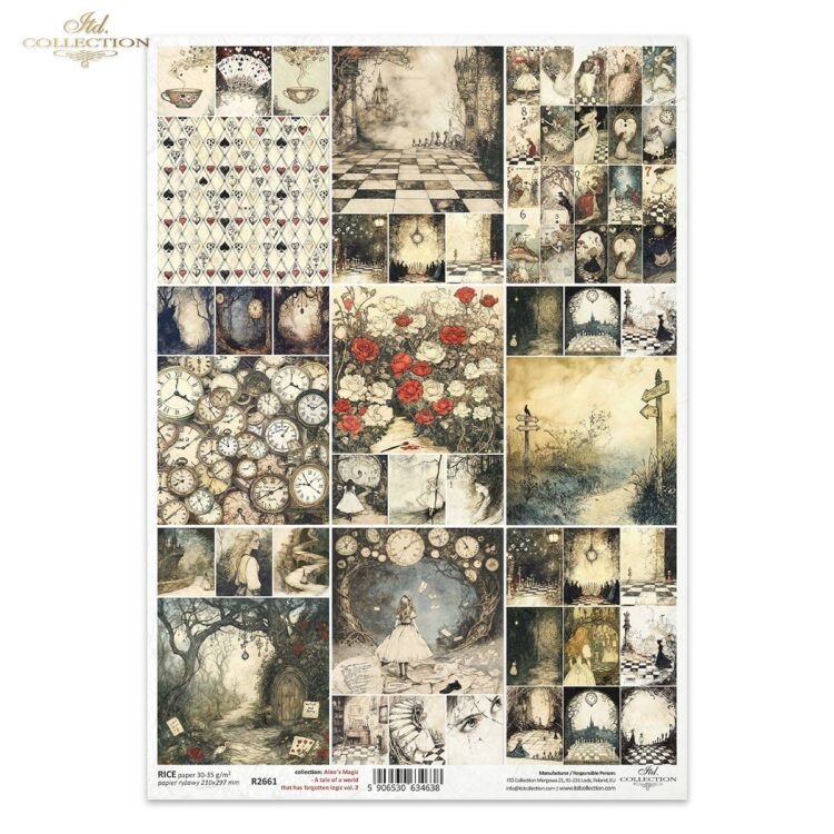 HÂRTIE DE OREZ DECOUPAGE COLECTIA ITD A4 - R2661 - Imagine 1