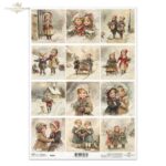 HÂRTIE DE OREZ DECOUPAGE COLECTĂ ITD A4 - R2665