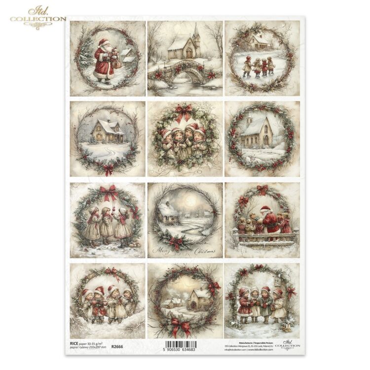 R2666 HÂRTIE DE OREZ DECOUPAGE COLECTIE ITD A4 - R2666 - Imagine 1