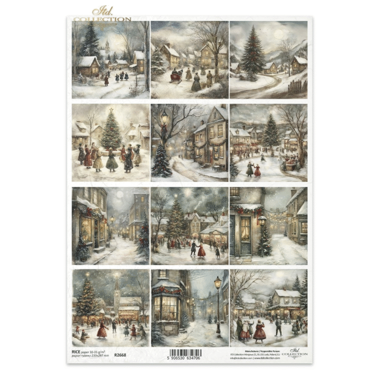 R2668 HÂRTIE DE OREZ DECOUPAGE COLECTIE ITD A4 - R2668 - Imagine 1