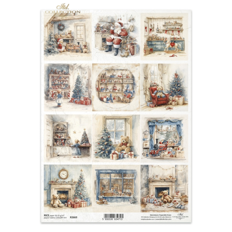 HÂRTIE DE OREZ DECOUPAGE COLECTIE ITD A4 - R2669 - Imagine 1