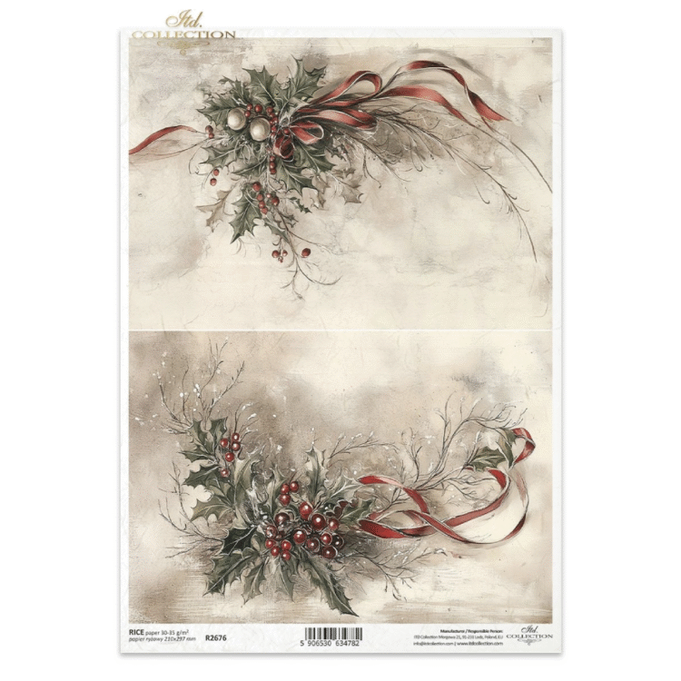 HÂRTIE DE OREZ DECOUPAGE COLECTIE ITD A4 - R2676 - Imagine 1