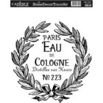 TRANSFER DE CADENȚĂ PENTRU DECORAREA CASEI 25X35CM. - HDT-039
