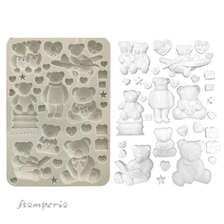 STAMPERIA WHISPERING WOODS MUCEGAI DIN SILICON KACMA557 - Imagine 2