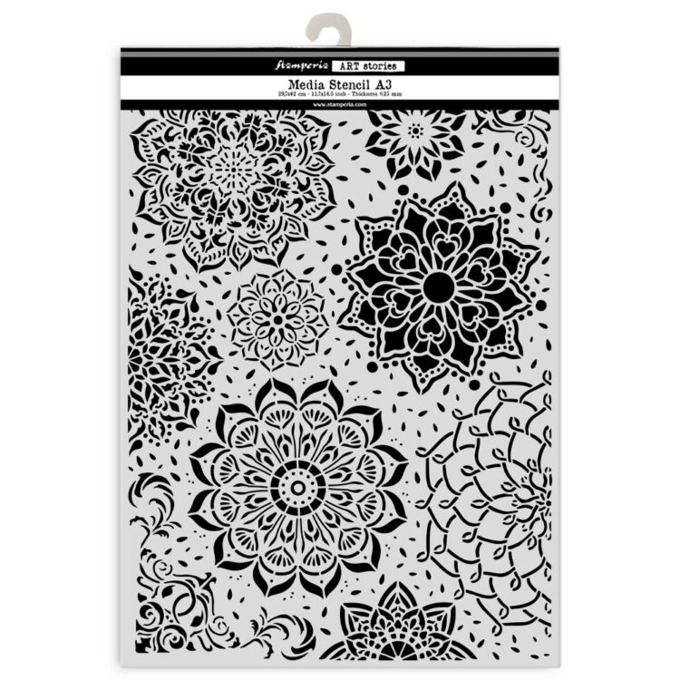 STAMPERIA ART STORIES MANDALA ȘABLON 29.7X42 CM - KSTDA-3007 - Imagine 2
