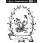TRANSFER DE CADENȚĂ PENTRU DECORAREA CASEI 25X35CM. - HDT-060