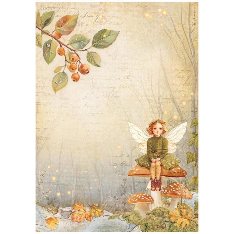 full_DFSA41059_1 STAMPERIA WHISPERING WOODS DECOUPAGE HÂRTIE A4 - DFSA41059 - Imagine 1