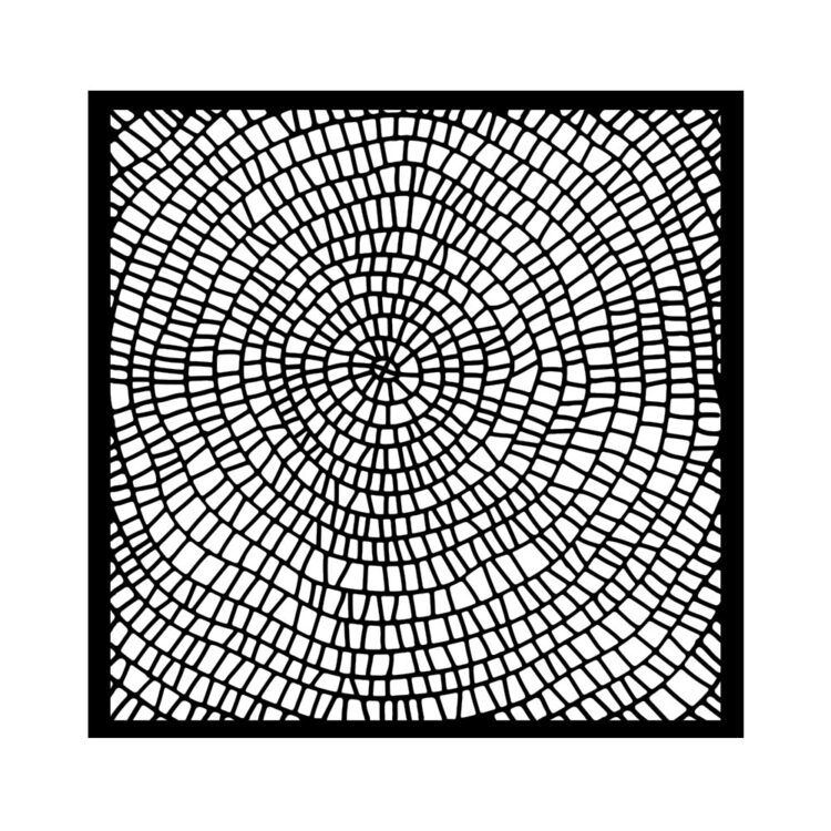 full_KSTDQ128_1 STAMPERIA ȘABLON DE ȘAPTE PENTRU LEMNE ȘOPTITE 18 X 18 CM - KSTDQ128 - Imagine 1