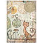 STAMPERIA FURRY FRIENDS SELECȚIE HÂRTIE 6 BUC A4 DFSA4XFF - Imagine 5