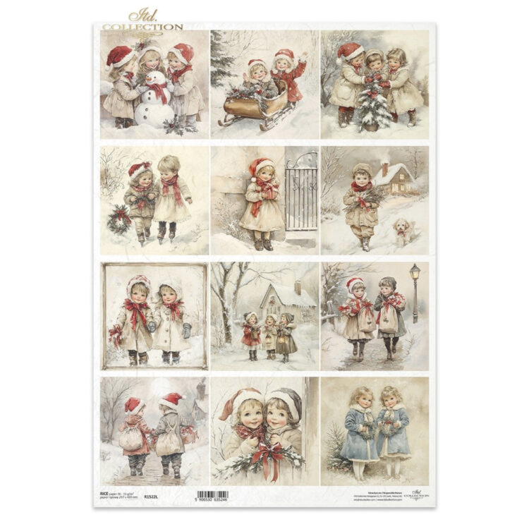 HÂRTIE DE OREZ DECOUPAGE COLECTIE ITD A3 - R1522L - Imagine 1