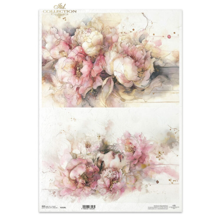 HÂRTIE DE OREZ DECOUPAGE COLECTIE ITD A3 - R1526L - Imagine 1