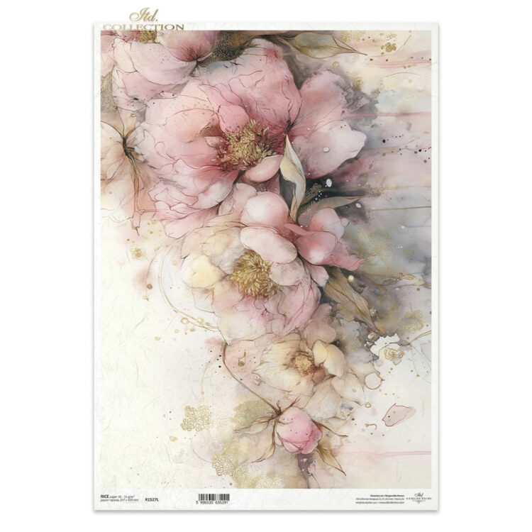 152700-1000x1000 HÂRTIE DE OREZ DECOUPAGE COLECTIE ITD A3 - R1527L - Imagine 1