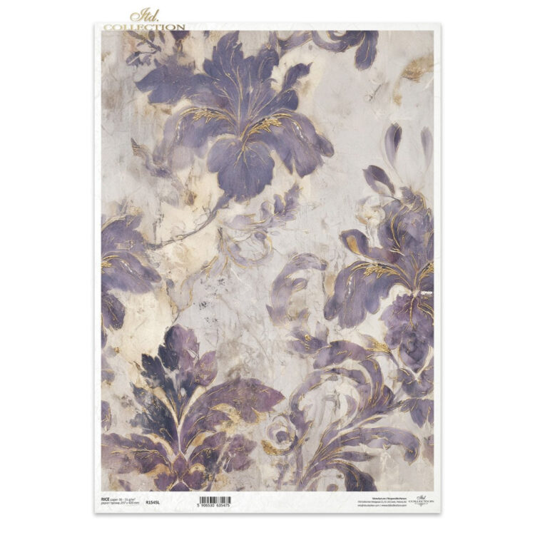 154500-1000x1000 HÂRTIE DE OREZ DECOUPAGE COLECTIE ITD A3 - R1545L - Imagine 1