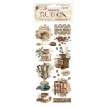 STAMPERIA CAFEA SI CIOCOLATA PE 10.16/21.6CM- DFLRB193