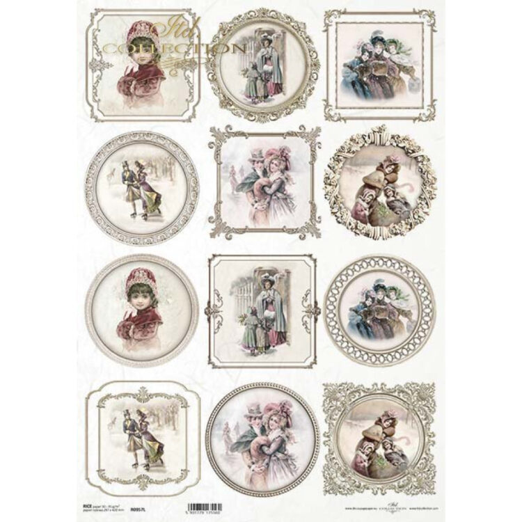 HÂRTIE DE OREZ DECOUPAGE COLECTIE ITD A3 - R0957L - Imagine 1