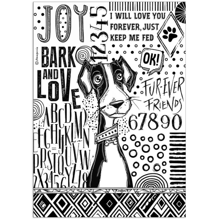DFSA41070_1 STAMPERIA FURRY FRIENDS DECOUPAGE HÂRTIE A4 - DFSA41070 - Imagine 1