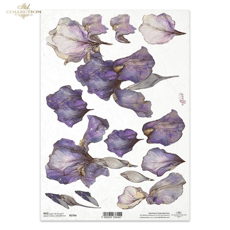 R2704 HÂRTIE DE OREZ DECOUPAGE COLECTIE ITD A4 - R2704 - Imagine 1