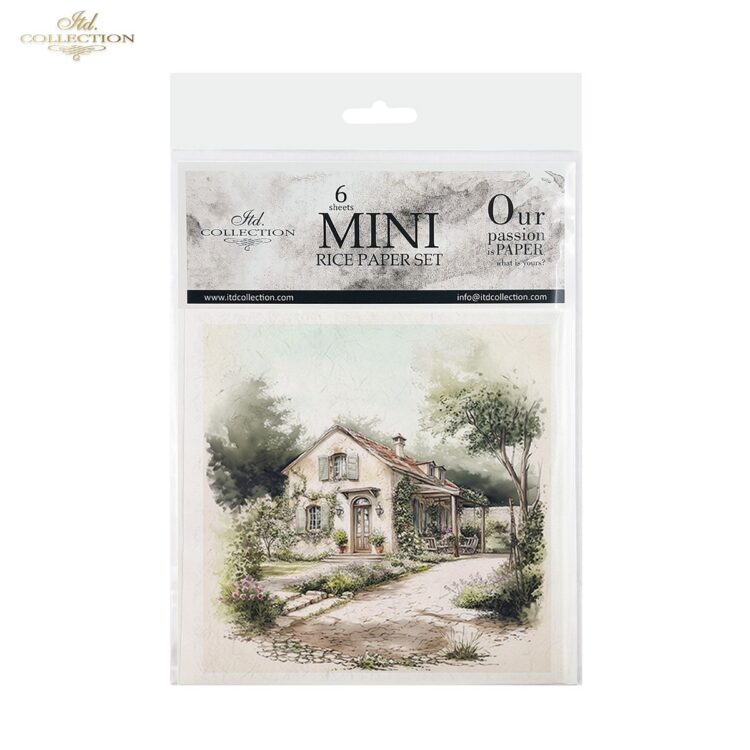 RSM168 COLECȚIA ITD MINI HÂRTIE DE OREZ K-CT 6BUC 14.8X14.8CM - RSM168 - Imagine 1