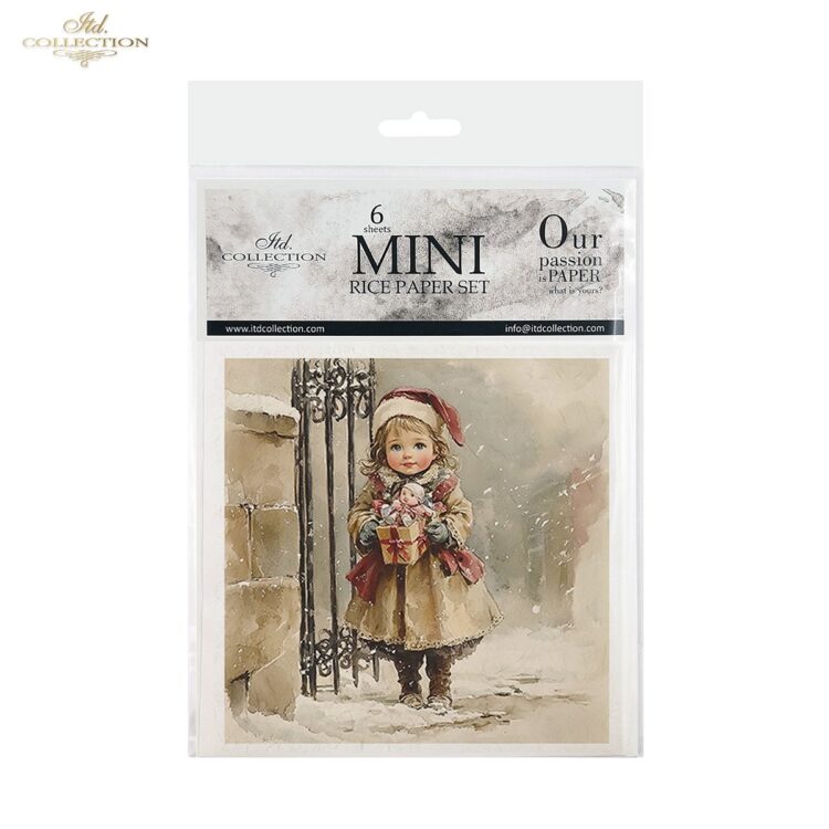 COLECȚIA ITD MINI HÂRTIE DE OREZ K-CT 6BUC 14.8X14.8CM - RSM184 - Imagine 1