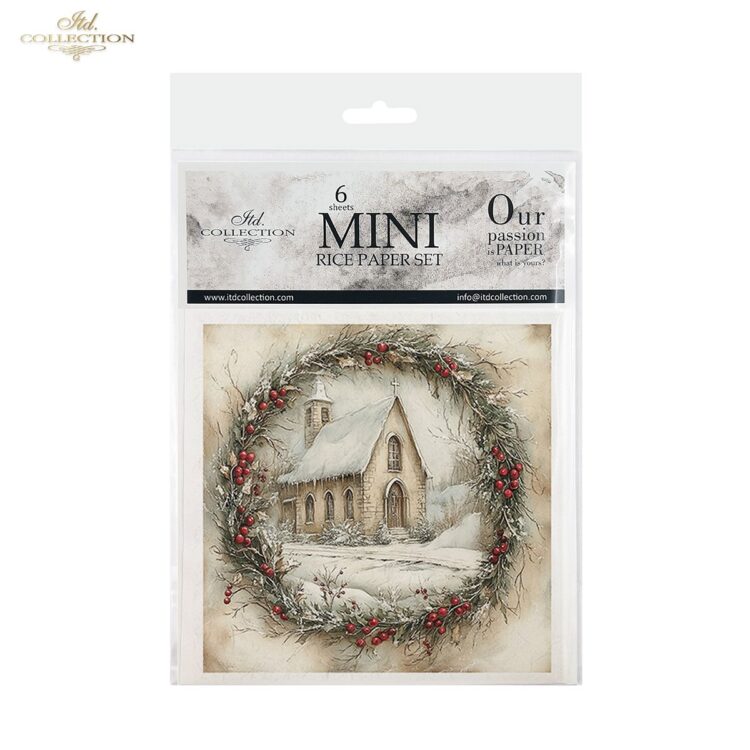 RSM186 COLECȚIA ITD MINI HÂRTIE DE OREZ K-CT 6BUC 14.8X14.8CM - RSM186 - Imagine 1